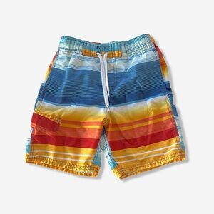 Colorful Kavu Striped Boy’s Swim Shorts